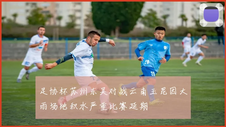 足协杯苏州东吴对战云南玉昆因大雨场地积水严重比赛延期